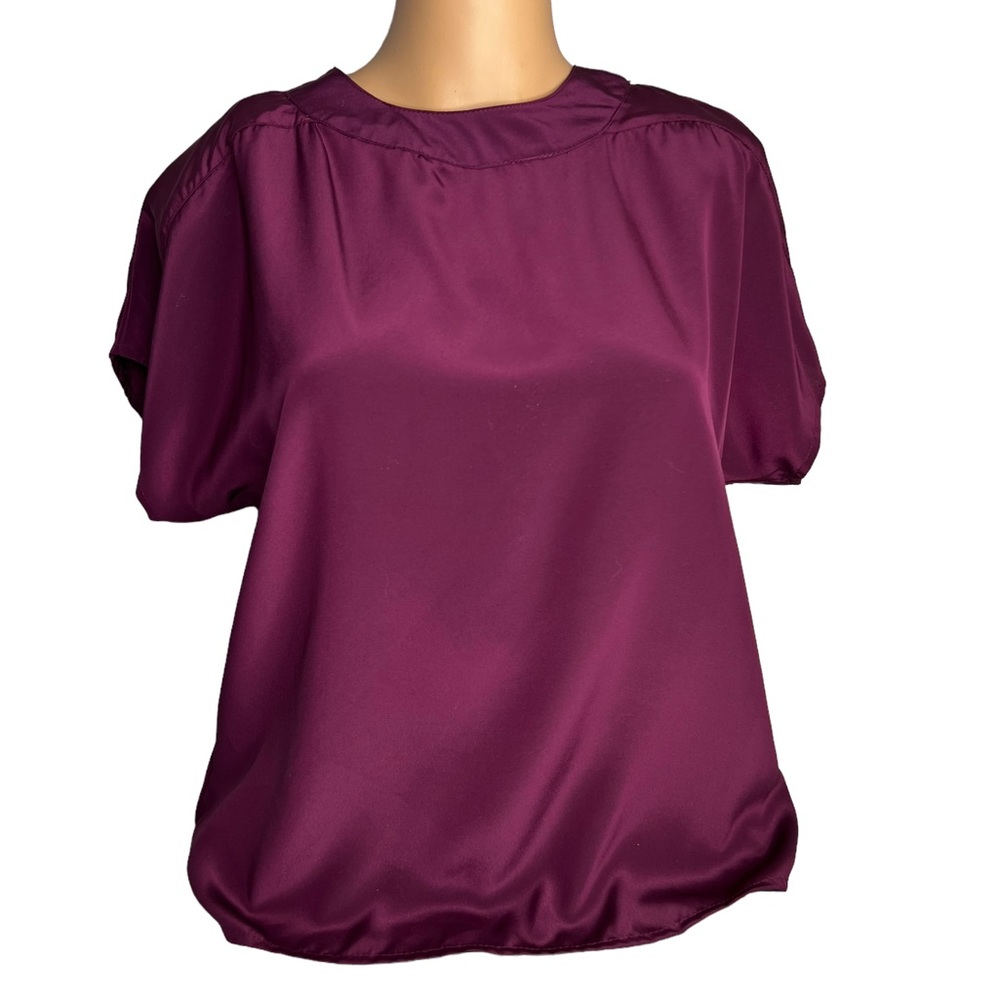 Burgundy Anna Kriste Padded Shoulder Vantage
Blouse Woman Blouse